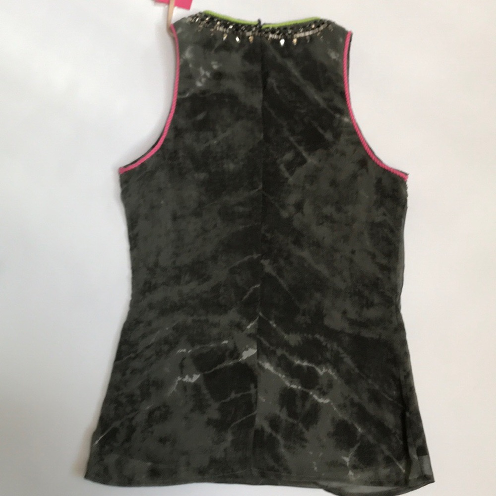 NWT Chelsea & Violet Tie Dye Embellished Top - Picture 2 of 6